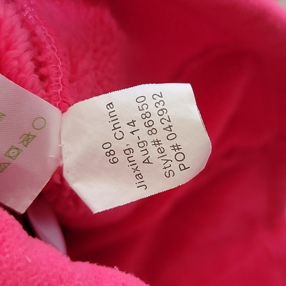 Lilly Pulitzer Grace Pink Fleece Zip Front Jacket Zipper Pockets Size XS Sporty - Picture 8 of 8